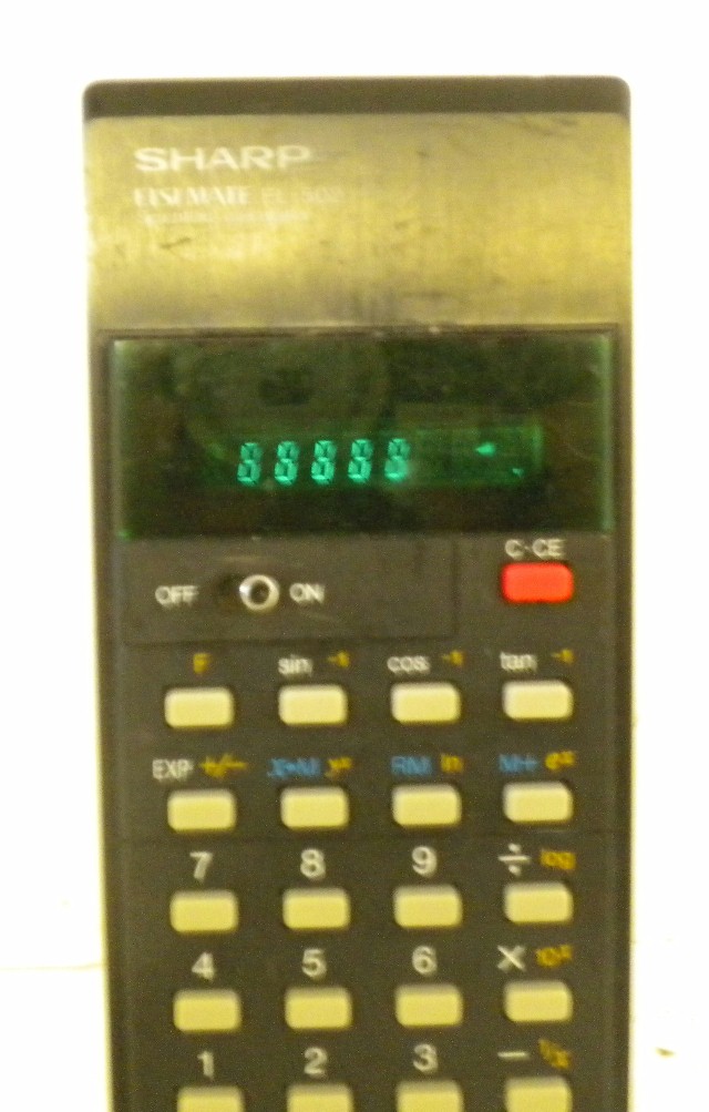 Sharp El 502 Elsimate Green LED Scientific Calculator Works